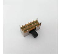 10 Pcs Panel 16 Pin 3 Position 4P3T Slide Switch Side Knob 0.5A 50V DC