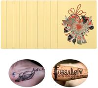 10 Pcs Peau De Pratique De Tatouage,Fausse Peau Tatouage Peau De Pratique De Tattoo Maquillage Entrainement Débutants Et Artistes Tatoueurs.