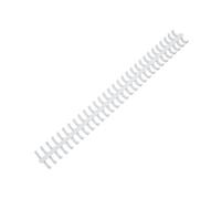 10 Pcs Peignes de Reliure 10 mm 30 Trous, Reliures Spirales en Plastique pour Reliure à Feuilles Mobiles, Relie Entre 65 Feuilles, Anneau de Reliure pour Livre, Carnet, Journal, Scrapbooking (Blanc)