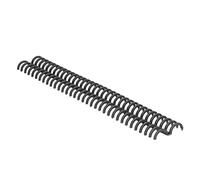 10 Pcs Peignes de Reliure 15 mm 34 Trous, Reliures Spirales en Plastique pour Reliure à Feuilles Mobiles, Relie Entre 120 Feuilles, Anneau de Reliure pour Livre, Carnet, Journal, Scrapbooking (Noir)