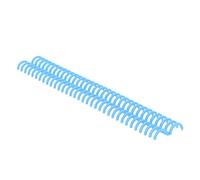 10 Pcs Peignes de Reliure 15 mm 34 Trous, Reliures Spirales en Plastique pour Reliure à Feuilles Mobiles, Relie Entre 120 Feuilles, Anneau de Reliure pour Livre, Carnet, Journal, Scrapbooking (Bleu)