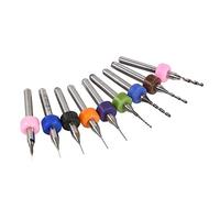 10 PCS Peu de Foret de Circuit Imprimé Perçage Jeu d'outils Mini Micro-forets Carbure pour PCB Conseil Gravure CNC (0.5mm)