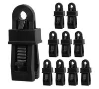 10 Pcs Pince à Bâche, Pinces à Bâche Résistantes, Pince pour Bâche, Mousqueton pour Auvent et Tendeur de Bâche, Fixation de Bâche pour Camping, Caravanes, Pique-Nique