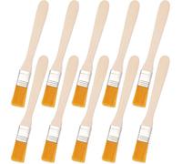 10 Pcs Pinceau Radiateur Peinture Mur Avec Manche En Bois De Petit Pinceau Plat Pour Bricolage Peinture Murale Vernis Lasures