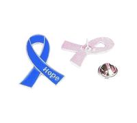 10 PCS Pins Octobre Rose, Octobre Rose Accessoires Avec Boucle Papillon | Octobre Rose Broche Ruban Cancer Du Sein Accessoires De Décoration Pour Sensibilisation Au Cancer Du Sein