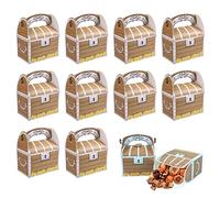 10 Pcs Pirate Party Box Coffre à Friandises Coffret Cadeau Pirate Treasure Chest Party Bags Treasure Chest Party Treat Boxes Avec Poignée Pour Cadeaux Pour Lors Des Fêtes D'anniversaire Des Enfants