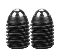 10 Pcs Plongeurs à Bille M12x16 Butées à Ressort Filetage Douille Hexagonale Acier Carbone Finition Oxyde Noire