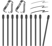 10 PCS Pointes de Stylet Compatible avec Remarkable 2, Pointe de Stylet Souples avec Outil de Retrait de Pointe, Kit de Remplacement de Pointes de Stylet pour Remarkable, Pointe Arrondie, Noir