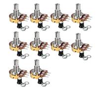 10 PCS potentiometre 10k linéaire Taper Potentiomètre 12 V avec bouton potentiomètres Poti Encodeur rotatif, kit de potentiomètres rotatifs avec écrous et rondelles