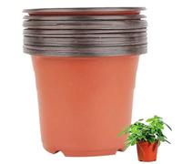 10 pcs Pots en Plastique pour Plantes, Tasses de Plantation de résistance au Stress 9, 5 Pouces, contenants Plantes Respirants et perméables à l'eau, Pot Plante en Plastique