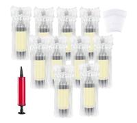 10 PCS Protecteur de bouteille de vin Pack,Emballage Gonflable de Douilles,emballages gonflables pour bouteille de vin,Colonne d'air gonflable,protections pour bouteille de vin,avec Pompe
