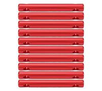 10 Pcs Régleurs de Cordes pour Tente en Alliage d’Aluminium Rouge, Léger et Durable - Ajusteur Double Trou pour Corde de Tente Ø 8mm, Parfait pour Camping et Randonnée (Rouge)