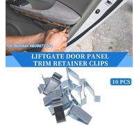 10 pcs Retenue De Garniture De Panneau De Porte De Hayon pour Audi A3 06-13, En Métal Durable Argenté, pcs Ressort De Carrosserie De Panneau De Garniture De Voiture Polyvalents