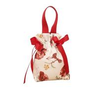 10 Pcs Retro Floral Print Candy Bag Chocolate Favour Bags Portable Cloth Wedding Party Drawstring Pour Bonbons