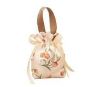 10 Pcs Retro Floral Print Candy Bag Chocolate Favour Bags Portable Cloth Wedding Party Drawstring Pour Bonbons