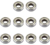 10 Pcs Roulements à billes miniatures 698ZZ en acier, résistants à la chaleur, durables et à usages multiples (8x19x6mm)