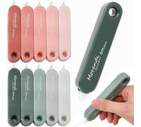 10 PCS Rubans Correcteurs,BetterJonny 5mx5mm Souris Correcteur Blanc avec Capuchon Protecteur Correcteur Souris Rouleaux de Correction Roller Correcteur pour Papeterie Fourniture Scolaire (Vert+Rouge)