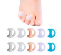 10 Pcs Separateur Orteil En Gel,Petit Correcteurs D'orteils,Redresseur Orteil,Separateur Orteil Silicone,Orthese Pied, Pour Les Orteils Qui Se Chevauchent, Les Ampoules, La Pression, La Douleur