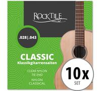 10 pcs Set Cordes de Guitarre Classique Acoustique Folk en Nylon 028 - 043