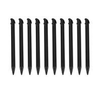 10 Pcs Stylet Tactile Stylo à écran Tactile Noir/Blanc pour la Nouvelle Console 3DSXL (Noir)