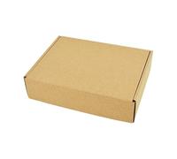 10 pcs super hard brown multi-size carton packaging wedding party gift chocolate candy event box(20x11x3.7cm 10pcs)