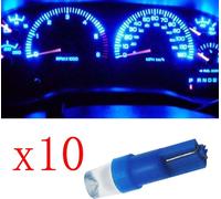 10 pcs T5 led 17 37 73 74 SMD voiture lampe LED tableau de bord voiture instrument ampoule 12 V bleu