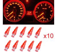 10 pcs T5 led 17 37 73 74 SMD voiture lampe LED tableau de bord voiture instrument ampoule 12 V rouge