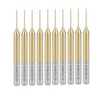 10 pcs Titane Nitrure Enduit Carbure PCB CNC Forets Routeur 0.5mm