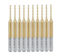 10 pcs Titane Nitrure Enduit Carbure PCB CNC Forets Routeur 1.0mm