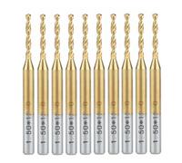 10 pcs Titane Nitrure Enduit Carbure PCB CNC Forets Routeur 1.5mm