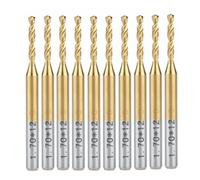 10 pcs Titane Nitrure Enduit Carbure PCB CNC Forets Routeur 1.7mm