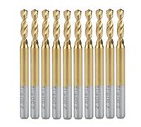 10 pcs Titane Nitrure Enduit Carbure PCB CNC Forets Routeur 2.5mm