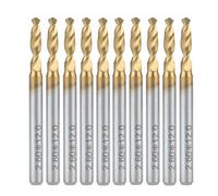 10 pcs Titane Nitrure Enduit Carbure PCB CNC Forets Routeur 2.6mm