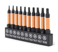 10 PCS Triangular Twistriver Bit Set, Triangle Tread Tournevis à Tête de Tête de Tête de Tête, de Longueur de 50 Mm 1/4 Pouce