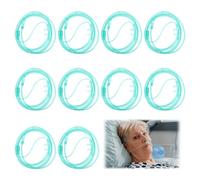 10 Pcs Tube Oxygène Nasal,2m Canules Nasales Oxygène Tube Oxygène Nasal Silicone,Confortable Robuste Durable Résistant Vrillage Léger Portable Conception Pour Appareils Thérapie Respiratoire