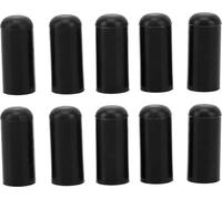 10 pcs Tuyau à vide d'entrée universel 4 mm résistant à la chaleur en silicone - Embout vivant pour tuyauterie Bov noir