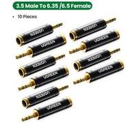 10 pcs UGREEN Adaptateur Audio jack 3,5 mm mâle vers jack 6,35 mm/6.5mm femelle G