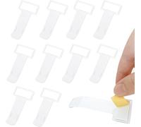 10 Pcs Windshield Parking Permit Holder,3m Self Adhesive Windshield Parking Ticket Holder,Plastic Car Holder Clip,Transparent Receipt Holder