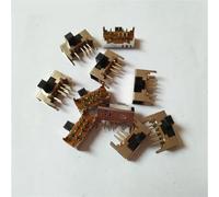 10 Pcs x Panel PCB 8 Pin 3 Position 2P3T DP3T Slide Switch Side Knob 0.5A 50V DC