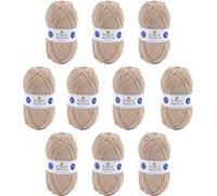 10 pelotes - 100% acrylique - Beige - 964 - 50g - 140m - DMC - Knitty 4 - Tricot Beige