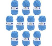10 pelotes - 100% acrylique - Bleu - 969 - 50g - 140m - DMC - Knitty 4 - Tricot