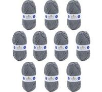 DMC - Lot de 10 pelotes - Fil à tricoter Knitty 4 - Explications incluses | Agréable à tricoter - Très belle qualité | Pelotes de 50 g - 140 m | 10 coloris disponibles