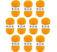 10 pelotes - 100% acrylique - Jaune - 978 - 50g - 140m - DMC - Knitty 4 - Tricot Jaune
