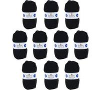 10 pelotes - 100% acrylique - Noir - 965 - 50g - 140m - DMC - Knitty 4 - Tricot