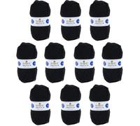 10 pelotes - 100% acrylique - Noir - 965 - 50g - 140m - DMC - Knitty 4 - Tricot