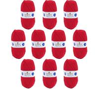10 pelotes - 100% acrylique - Rouge - 977 - 50g - 140m - DMC - Knitty 4 - Tricot