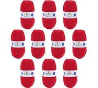 10 pelotes - 100% acrylique - Rouge - 977 - 50g - 140m - DMC - Knitty 4 - Tricot