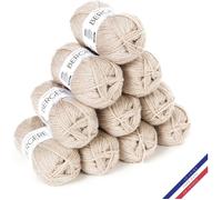 10 pelotes de laine - Blé - 100% acrylique - Bergère de France - Barisienne