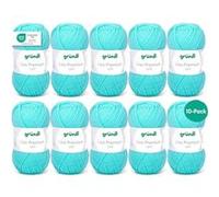 10 pelotes de laine - Bleu Caraïbes - 7 - 100% acrylique - 3,5/4,5 mm - Gründl - Lisa Premium