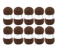 10 pelotes de laine - Chocolat - 23 - 100% acrylique - 3,5/4,5 mm - Gründl - Lisa Premium
